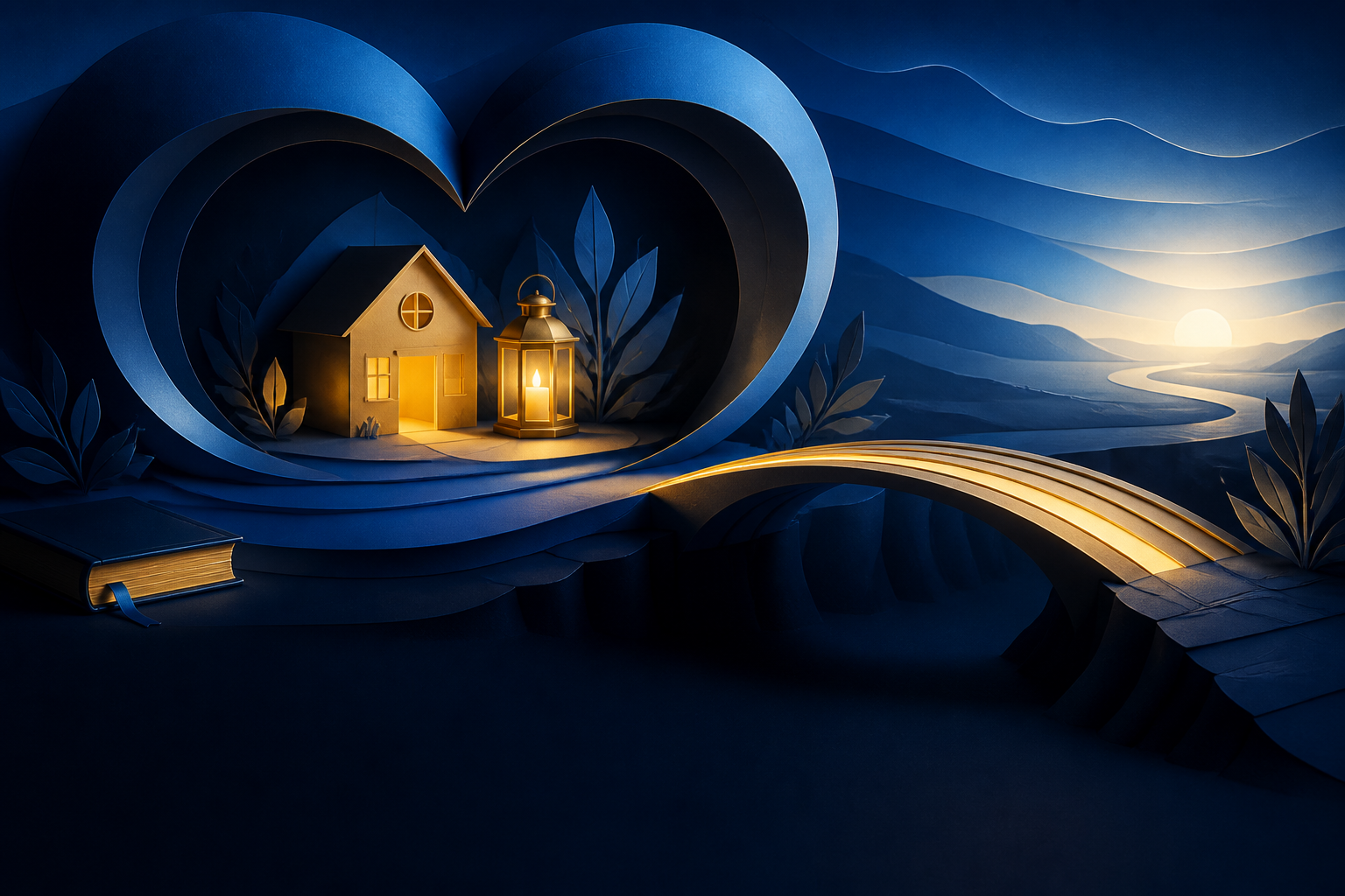 Artwork representing compassionate care and family support